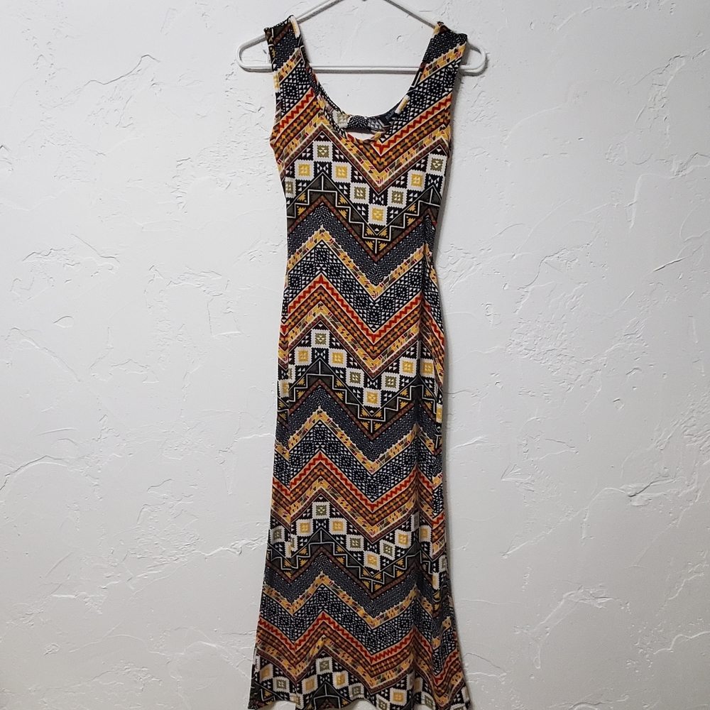 Bluestar Clothing Company maxi Dress Sz M Spandex